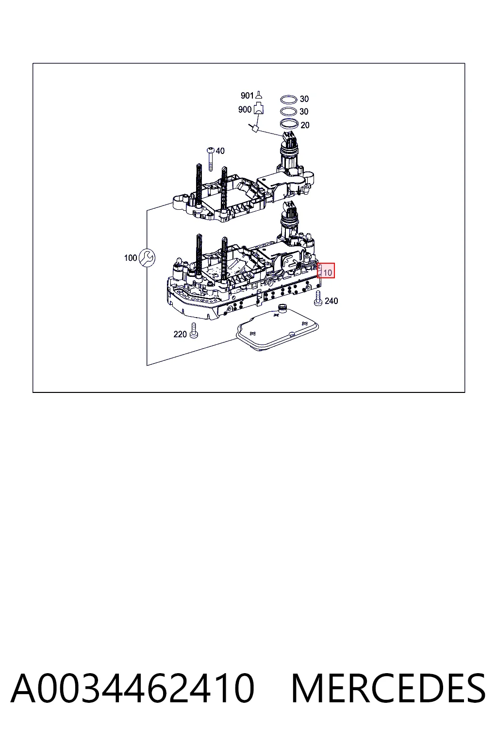 A0034462410 Mercedes Блок АКПП гидравлический