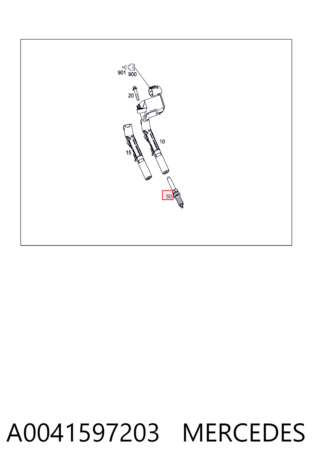 Свеча зажигания Mercedes ML/GLE внедорожник (W166) (2011 - 2014) цена, от 15.15 USD