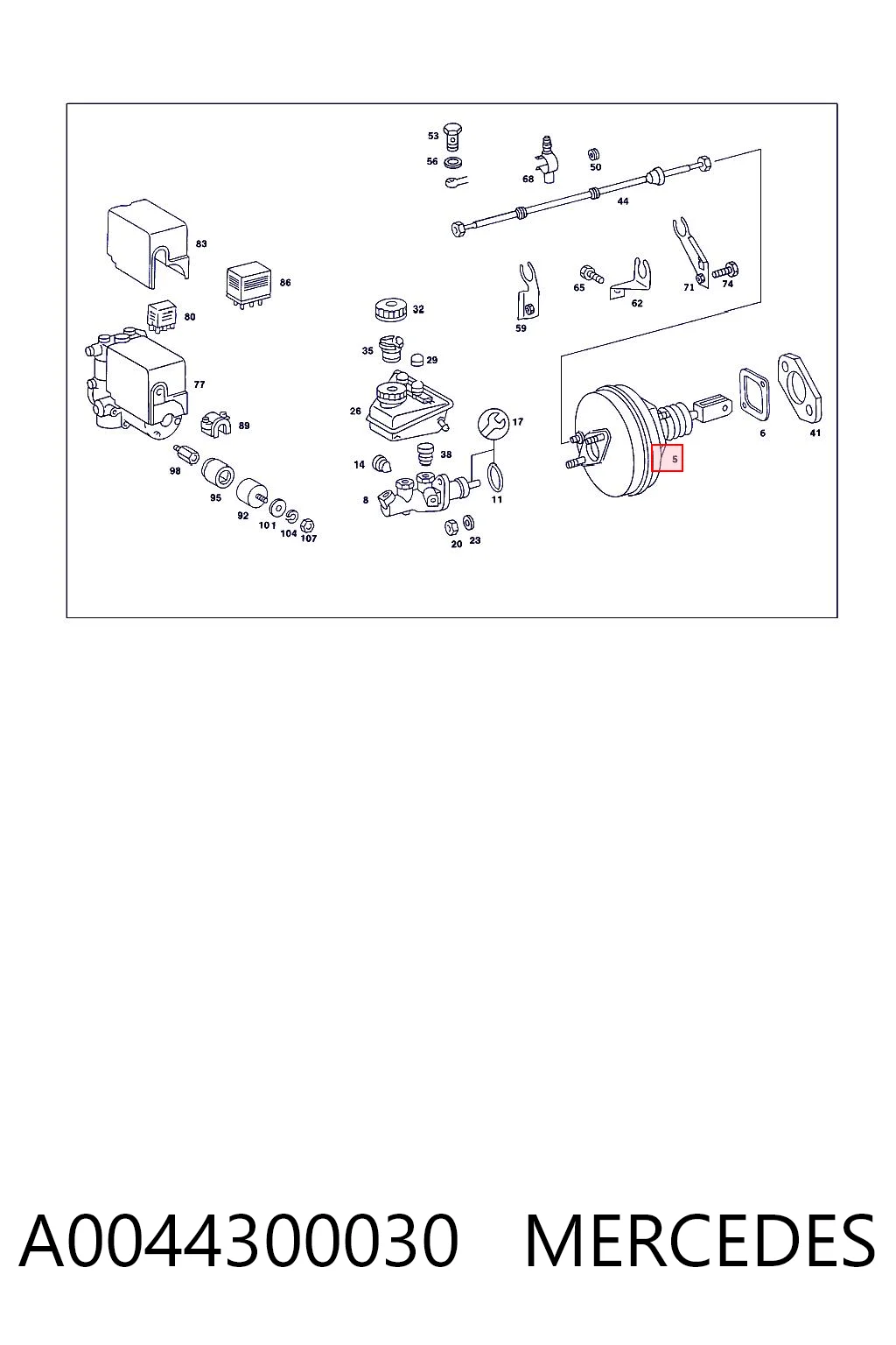 A0044300030 Mercedes