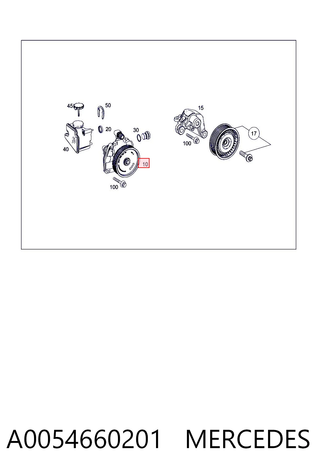 A0054660201 Mercedes ГУР руля