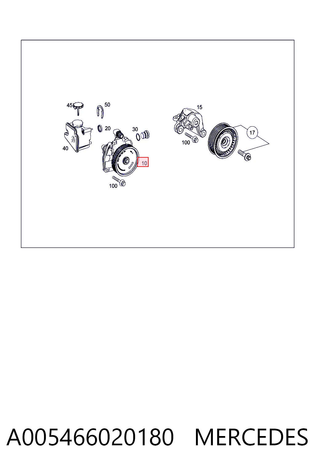 A005466020180 Mercedes ГУР руля