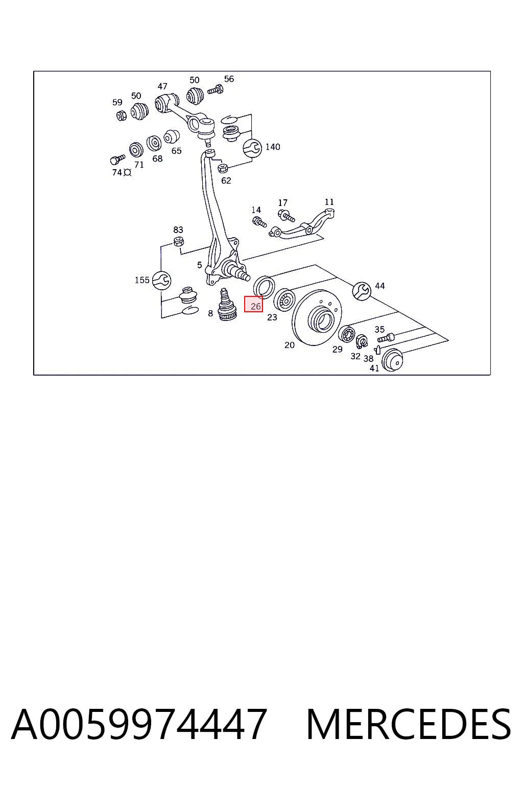 A0059974447 Mercedes