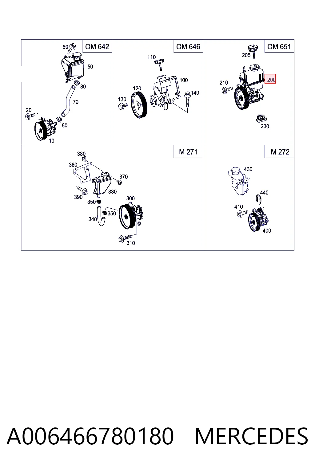 A006466780180 Mercedes ГУР руля