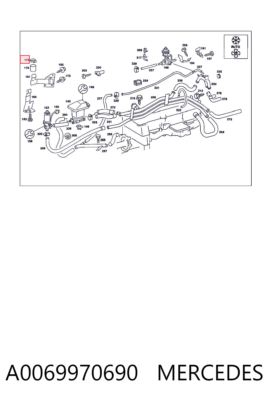 Купить A916026045000 Mercedes Хомут пружинный
