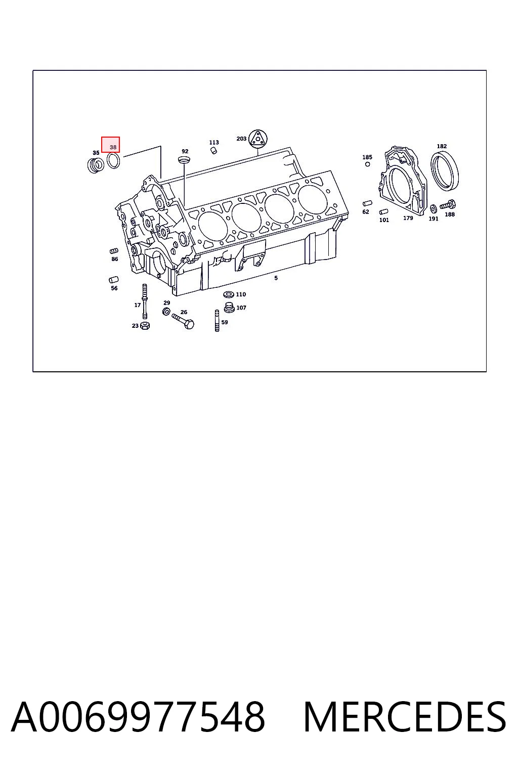 Уплотнительное кольцо, универсальное K05073850AA Fiat/Alfa/Lancia