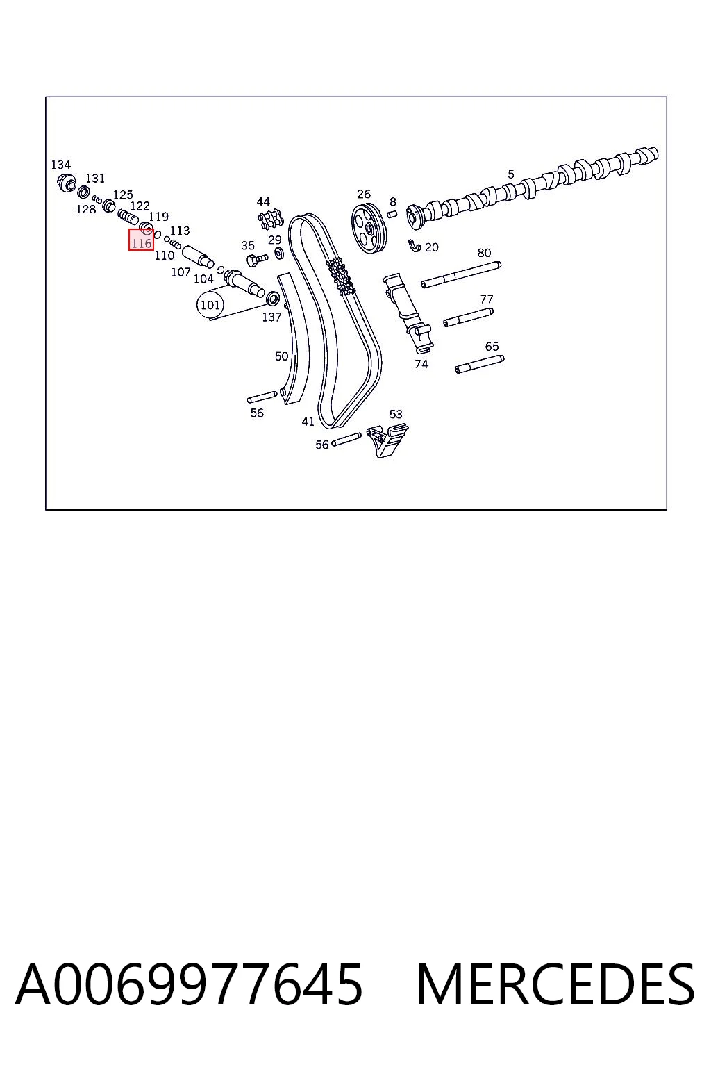 A0069977645 Mercedes Уплотнительное кольцо, универсальное