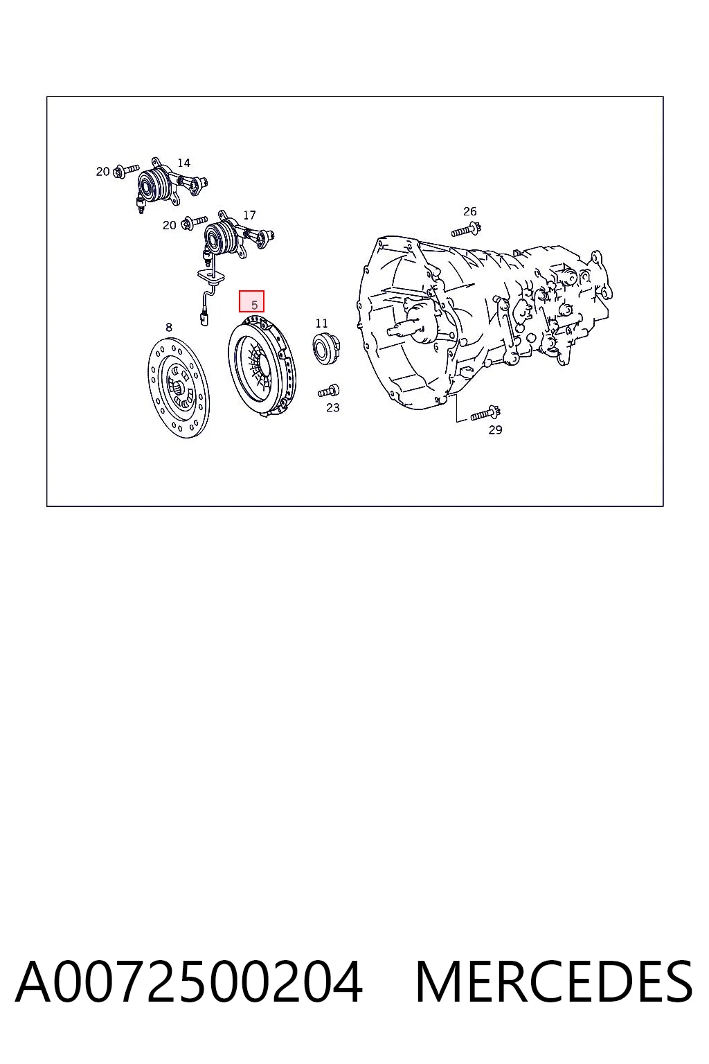  Корзина сцепления Mercedes ML/GLE 