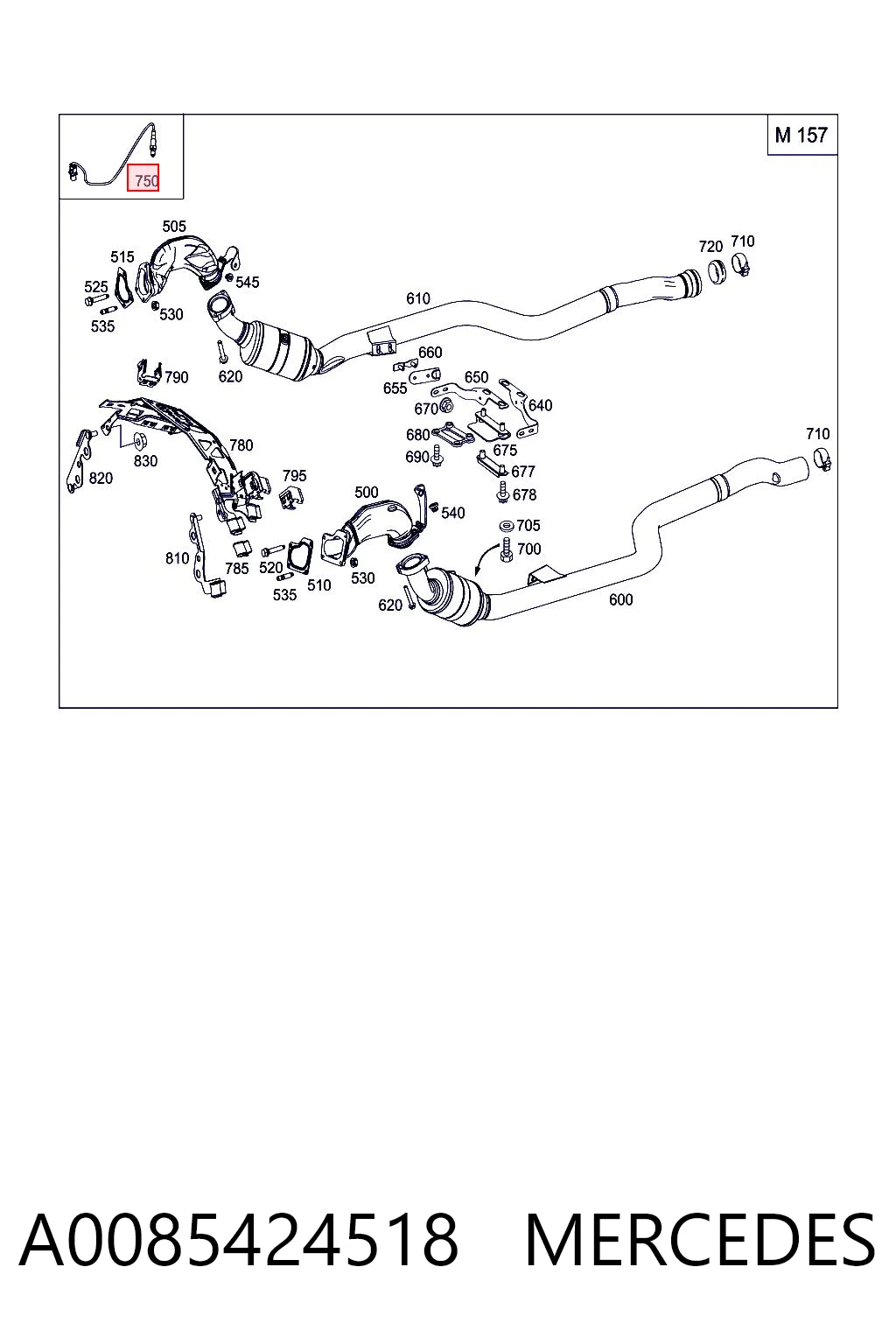 A0085424518 Mercedes 