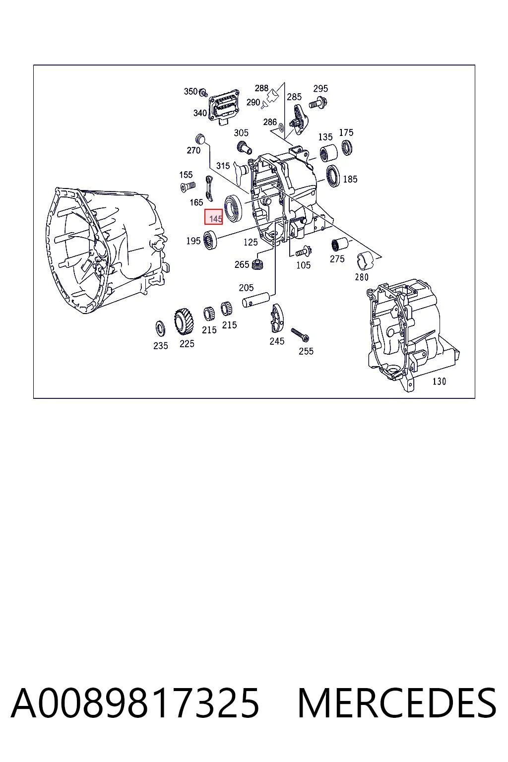 Подшипник промежуточного вала КПП K68080335AA Fiat/Alfa/Lancia