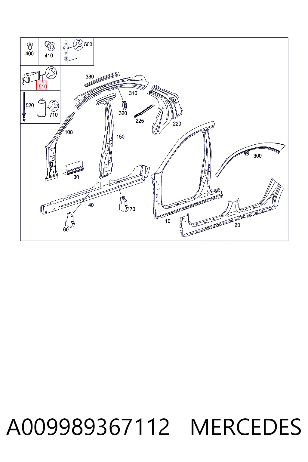 A009989367112 Mercedes