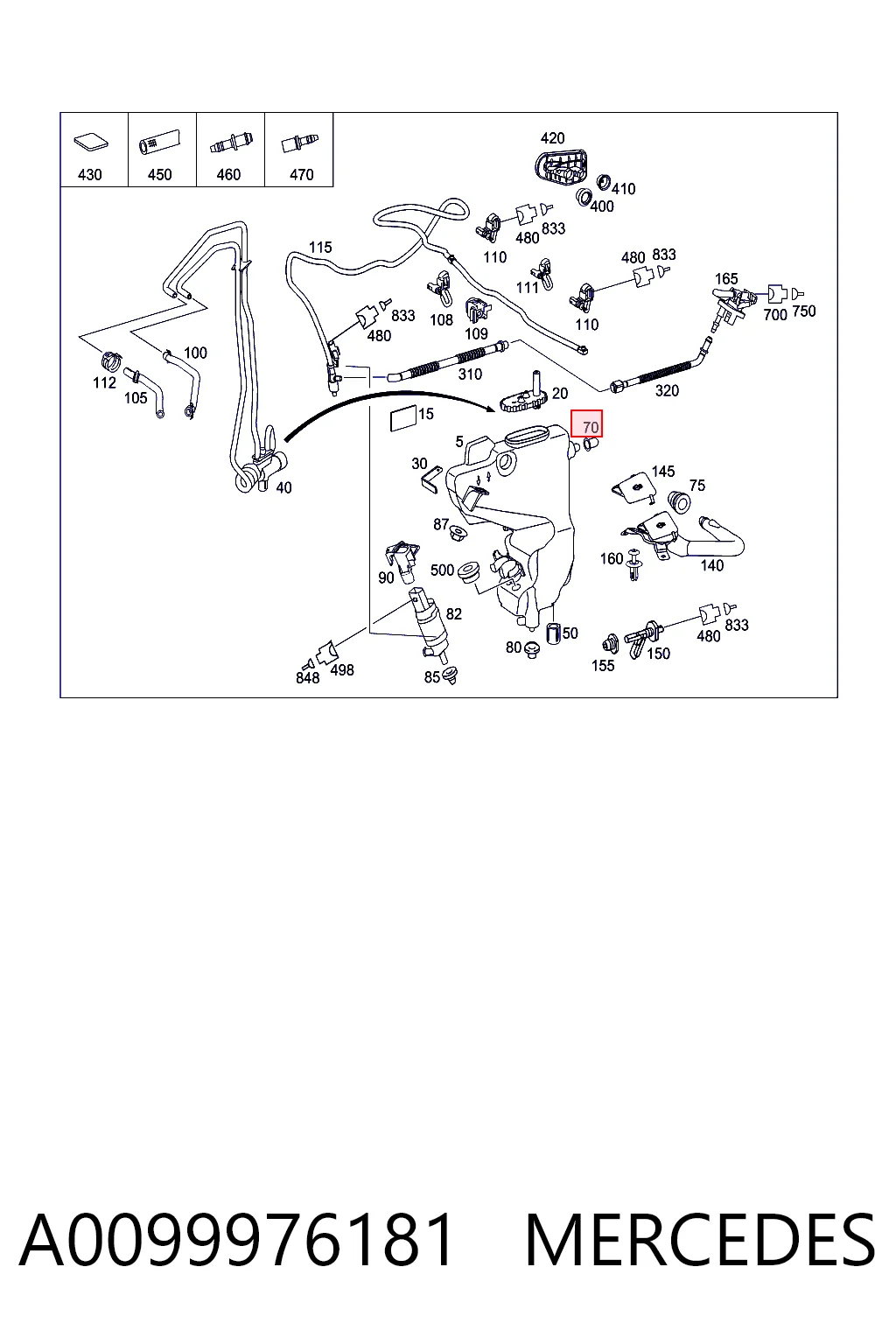 A0099976181 Mercedes