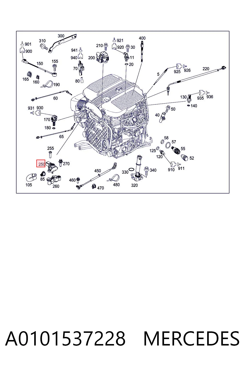 A0101537228 Mercedes Датчик давления воздуха