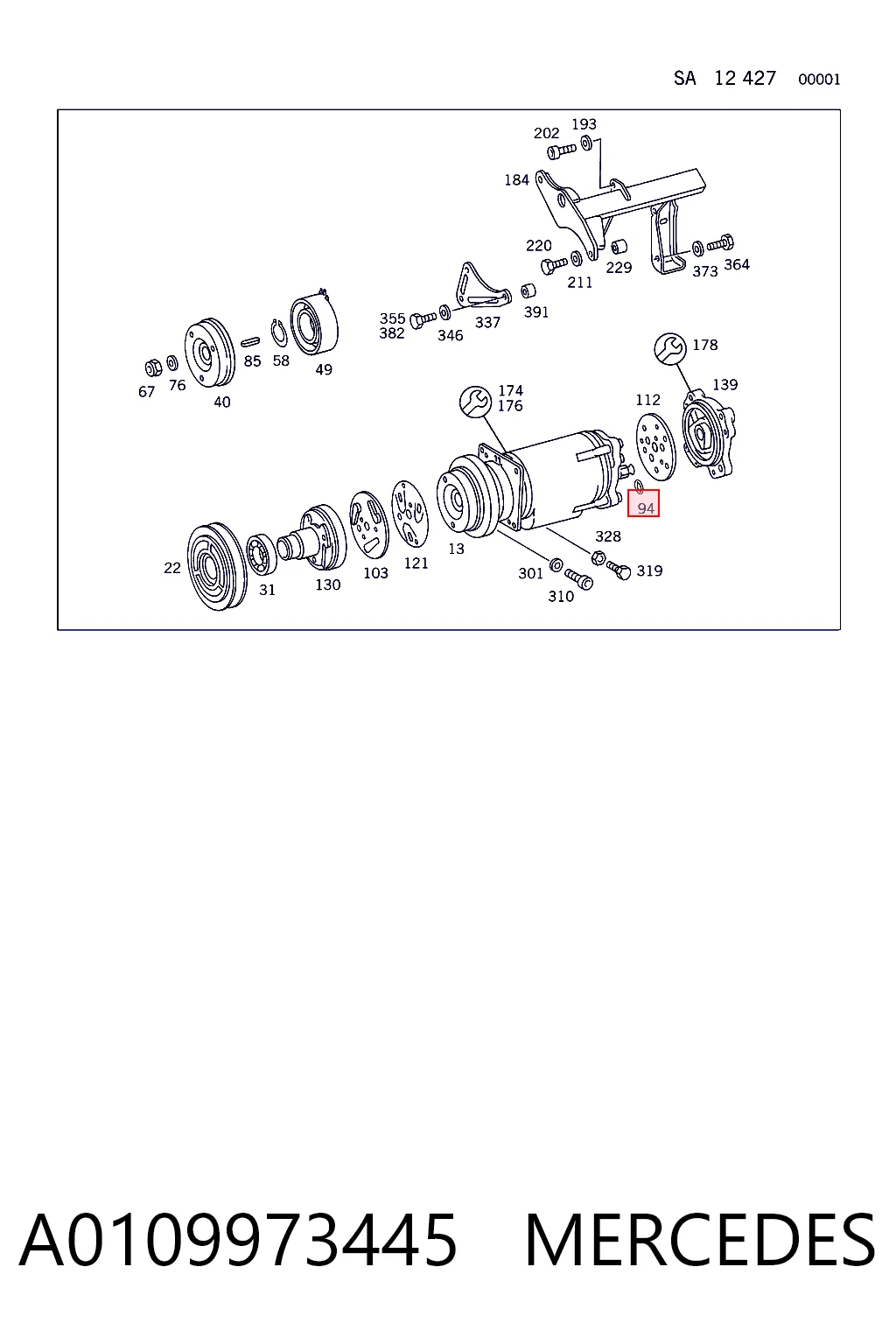 A0109973445 Mercedes