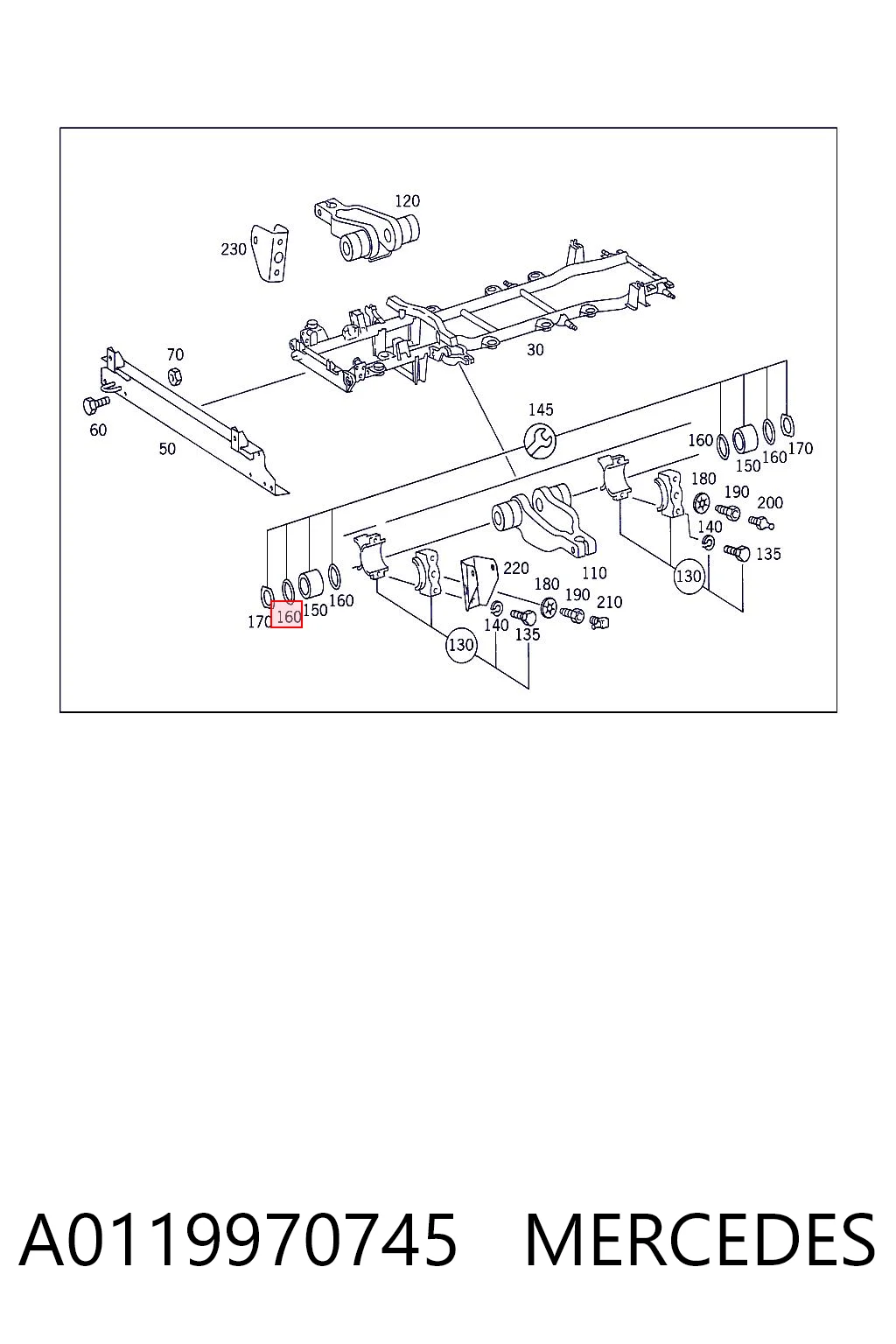 A0119970745 Mercedes Уплотнительное кольцо, универсальное