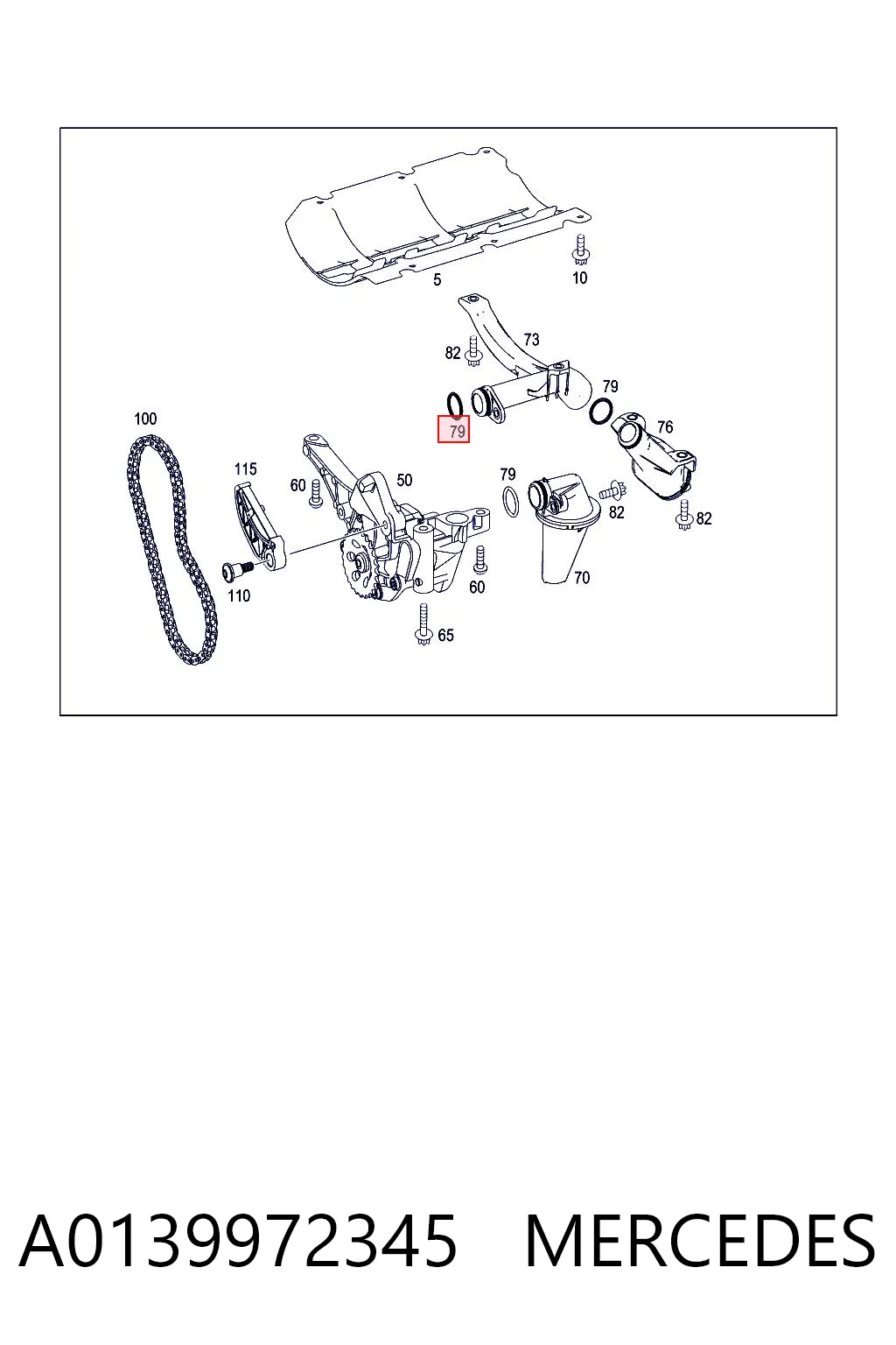 Прокладка маслозаборника Mercedes A013997234564