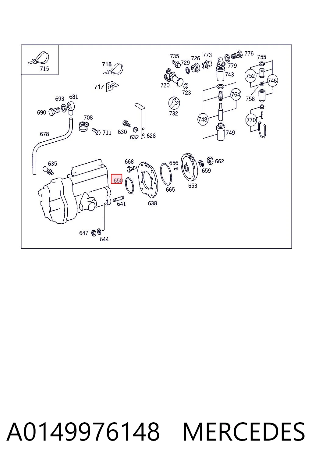 A0149976148 Mercedes Уплотнительное кольцо, универсальное