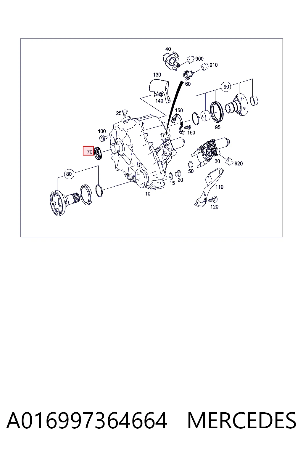 Сальник раздаточной коробки, первичного вала K68087890AA Fiat/Alfa/Lancia