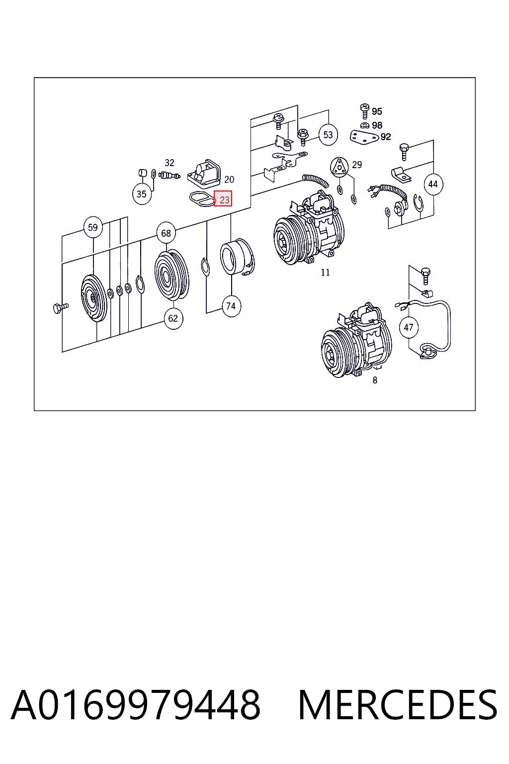 A0169979448 Mercedes