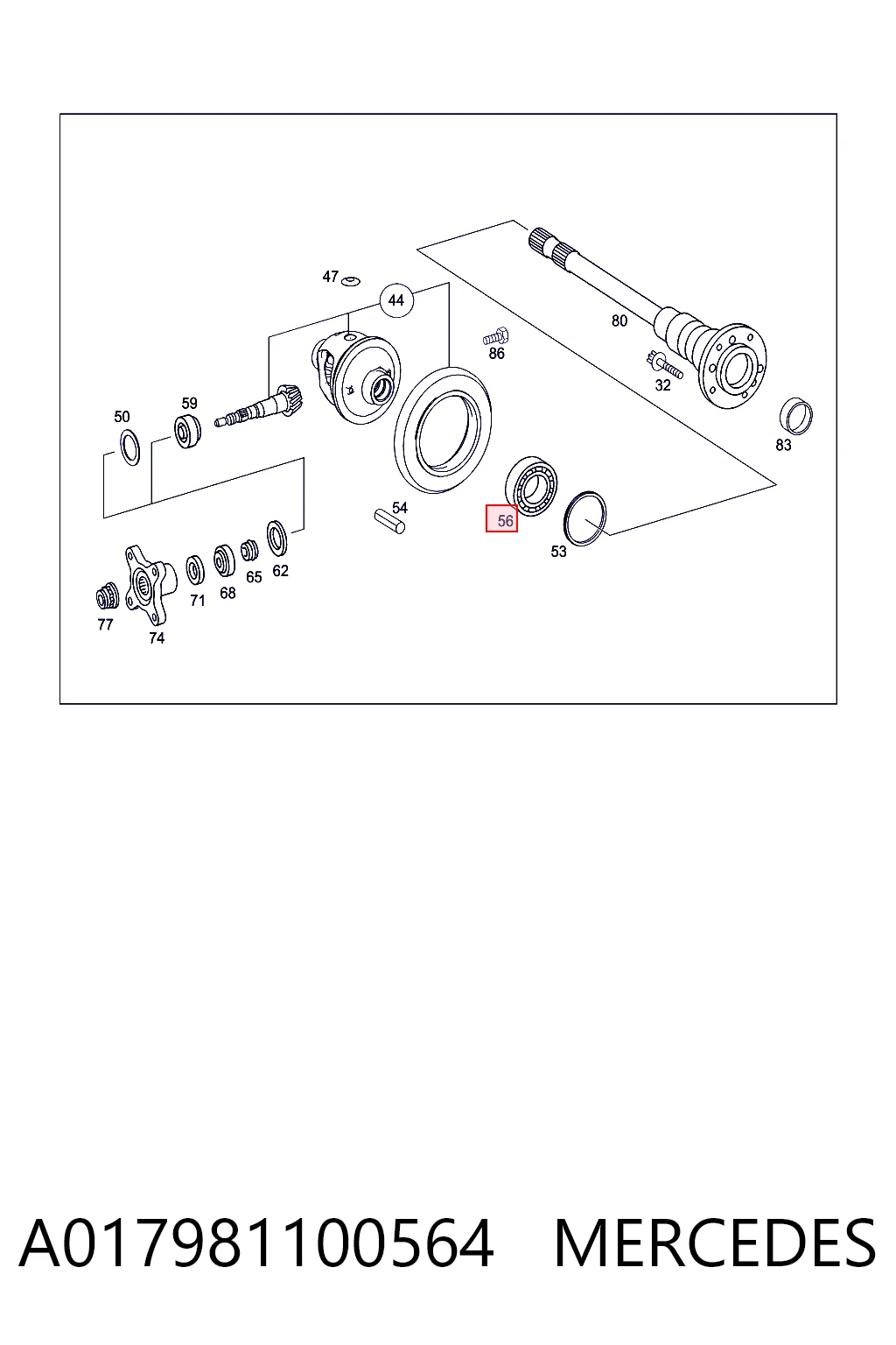 Подшипник полуоси заднего моста внутренний Koyo LM806649LM8066101B цена, от 58.73 USD