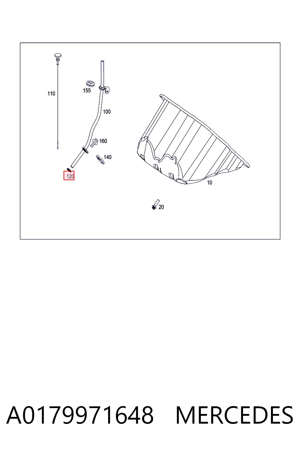 A0179971648 Mercedes Уплотнительное кольцо маслозаливной горловины
