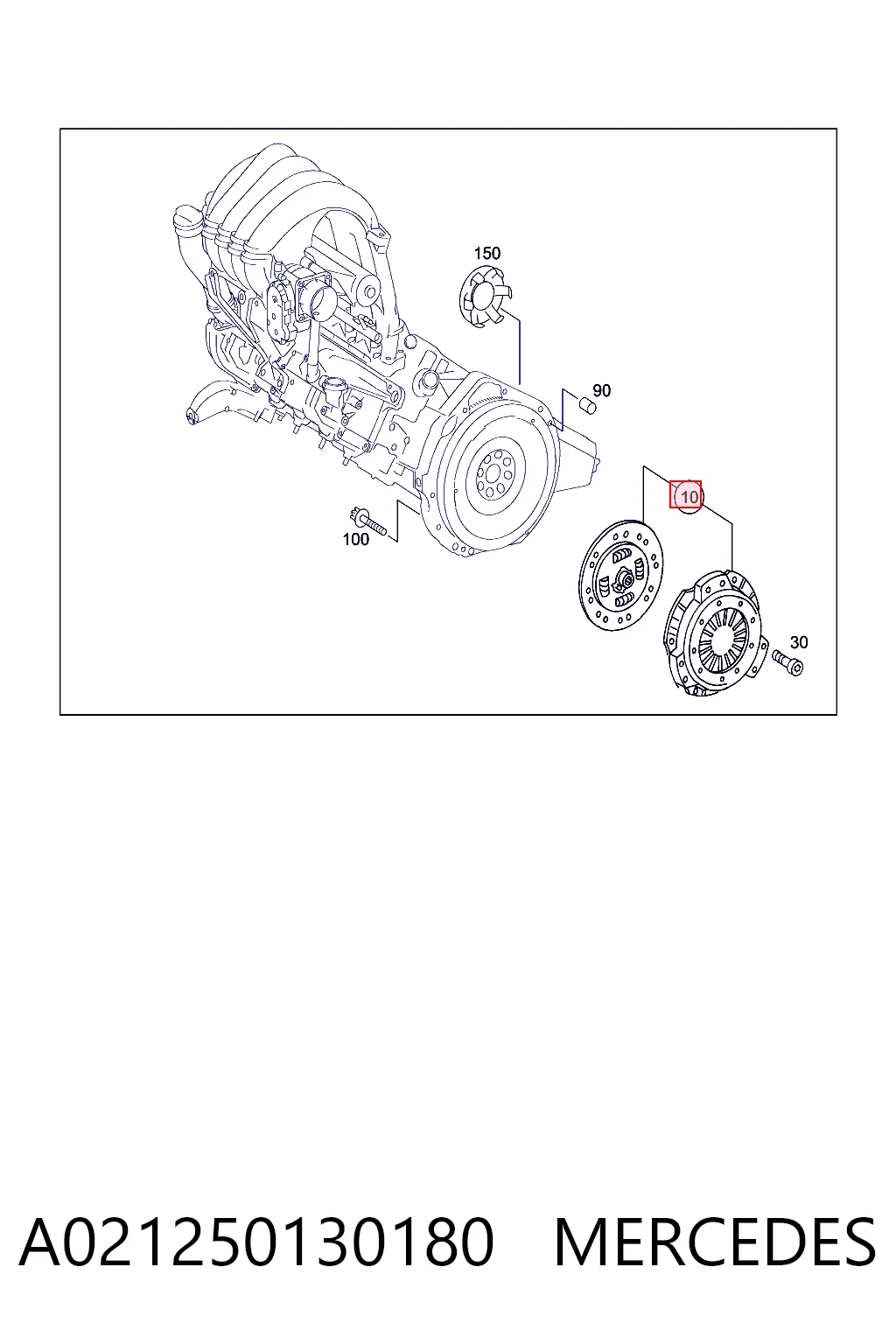 Комплект сцепления (3 части) Mercedes Vaneo минивэн (414) (2002 - 2005) цена, от 233.50 USD