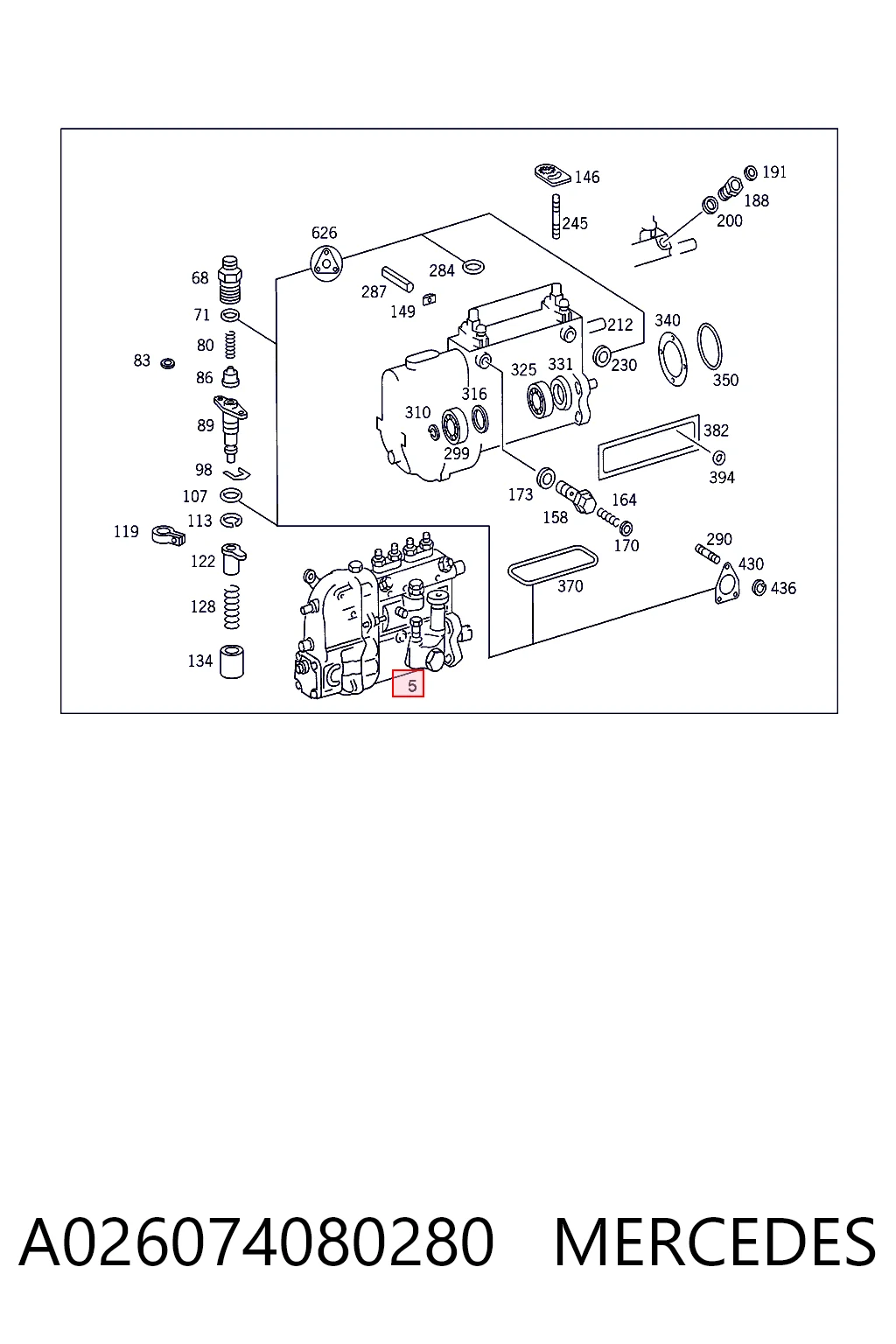 Насос топливный высокого давления (ТНВД) Mercedes Benz Truck TRUCK T2/LN1 667, 668, 669, 670