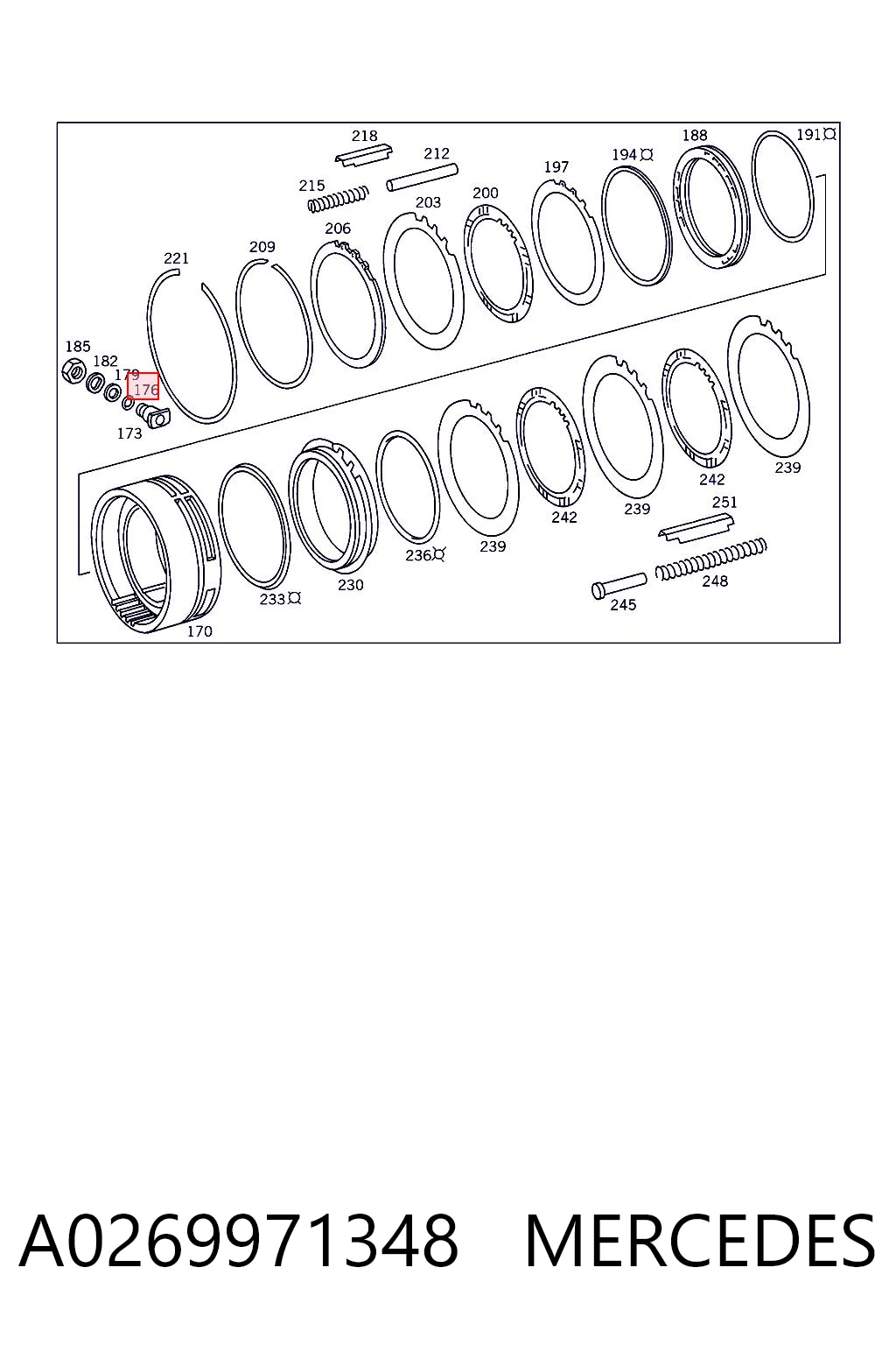 Сальник кулисы переключения передач Mercedes 0119976648 цена, от 2.62 USD