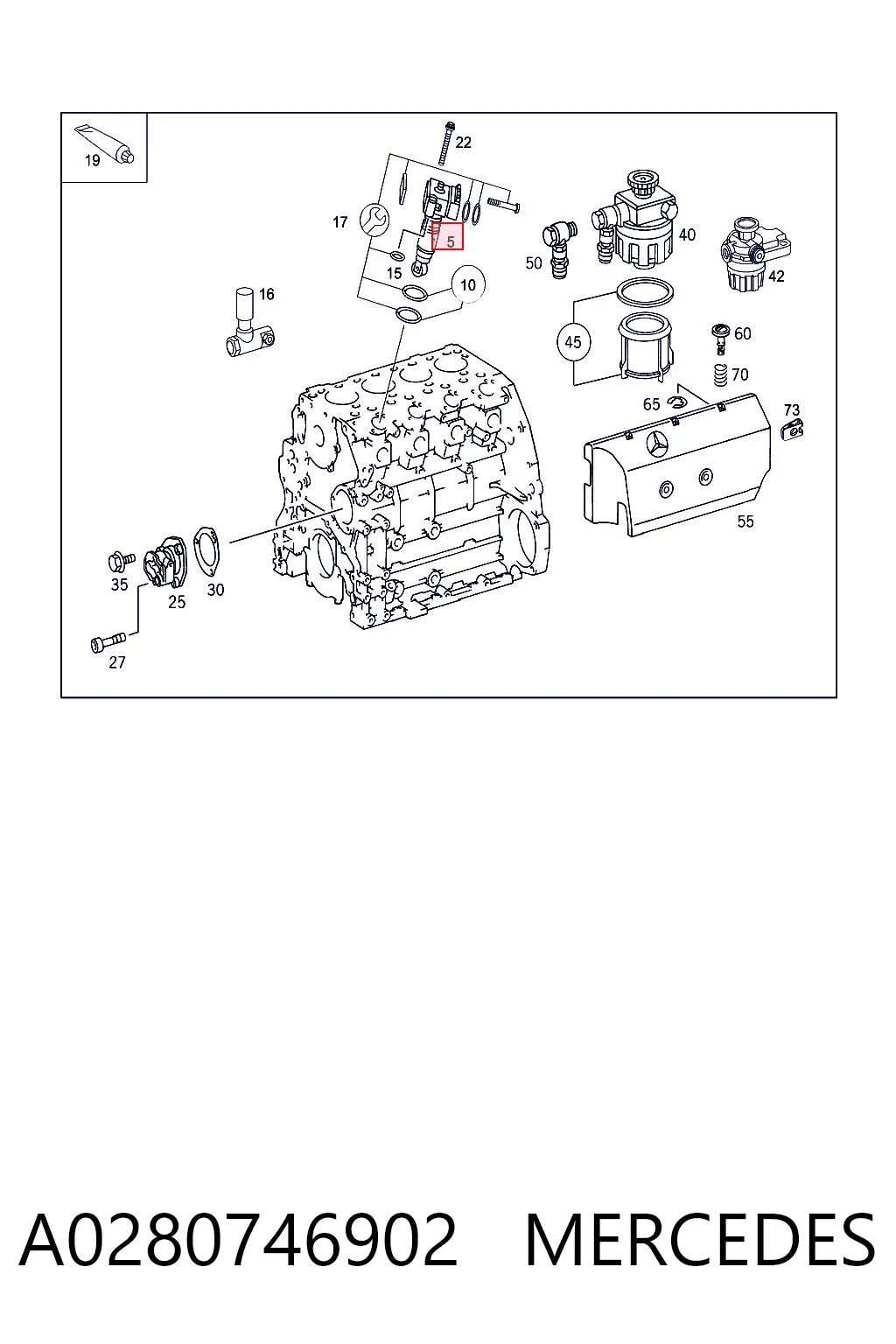 A0280746902 Mercedes Топливные форсунки