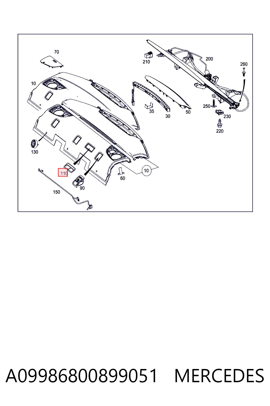A09986800899051 Mercedes