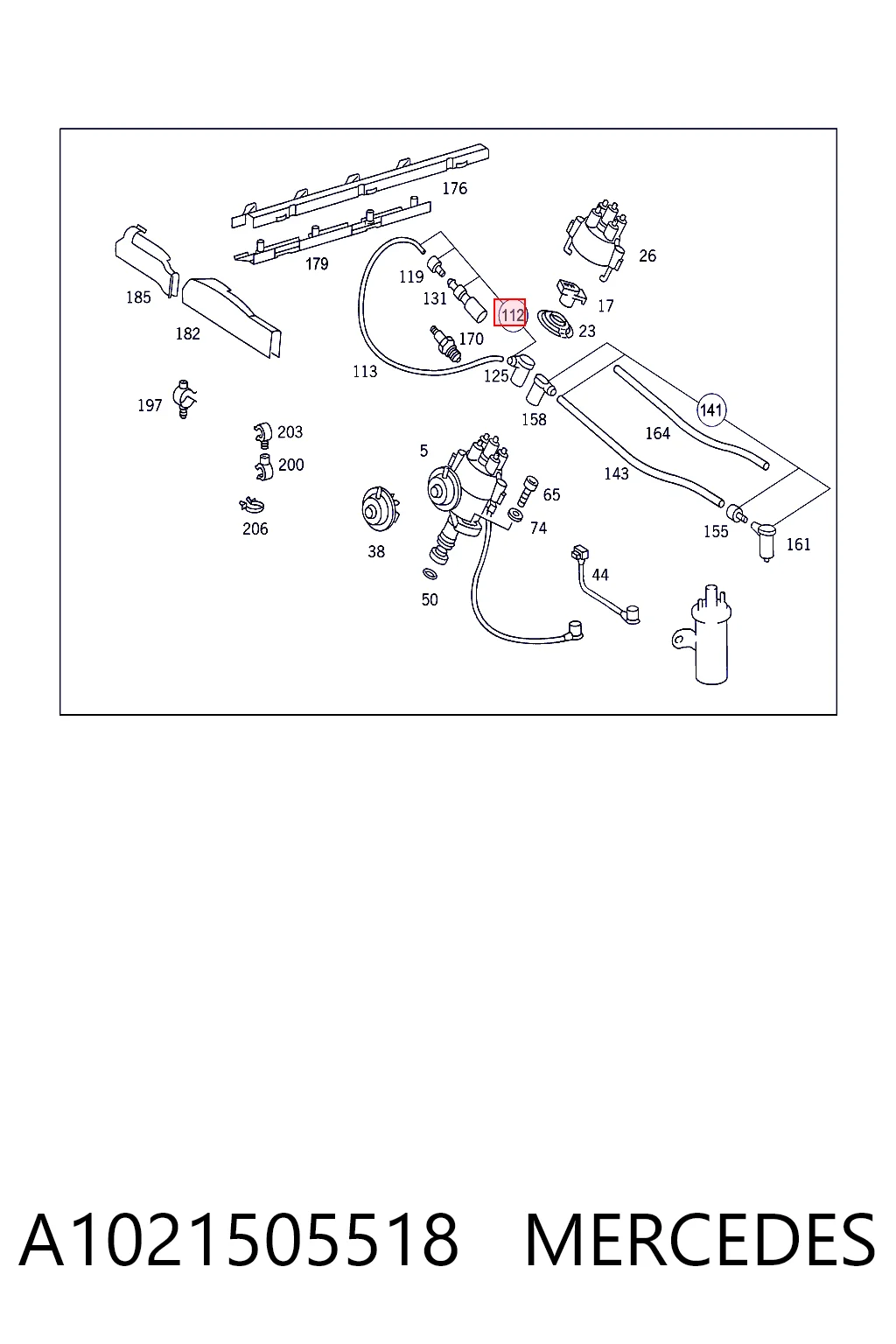A1021505518 Mercedes Провода высоковольтные