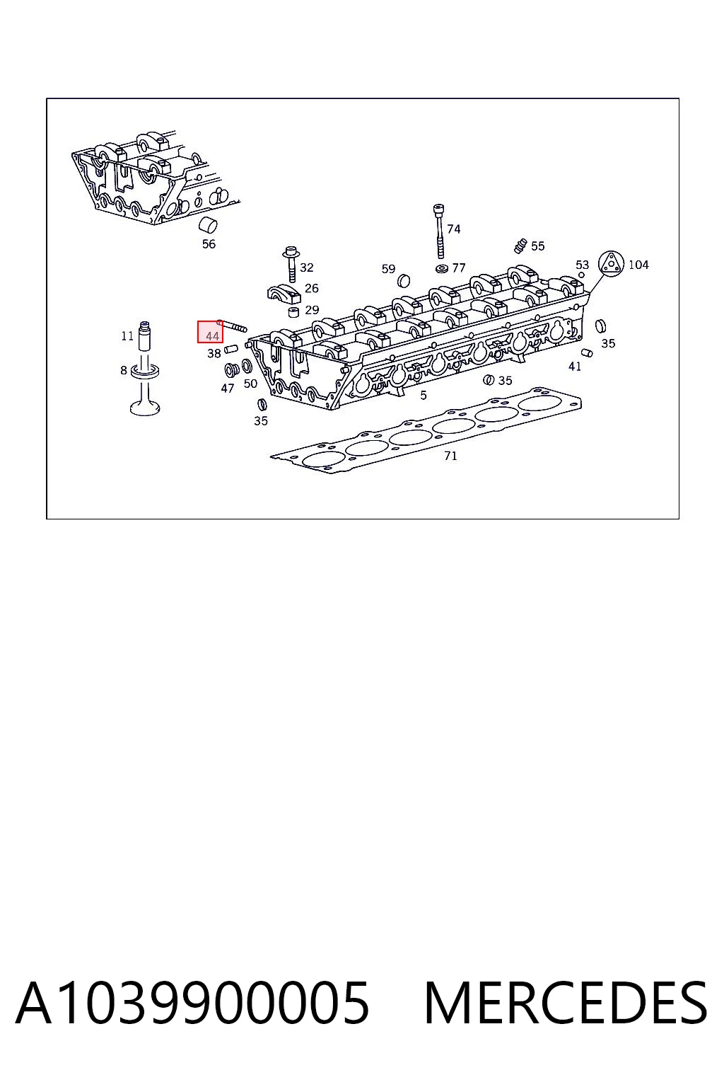 Шпилька выпускного коллектора Chrysler 06507829AA