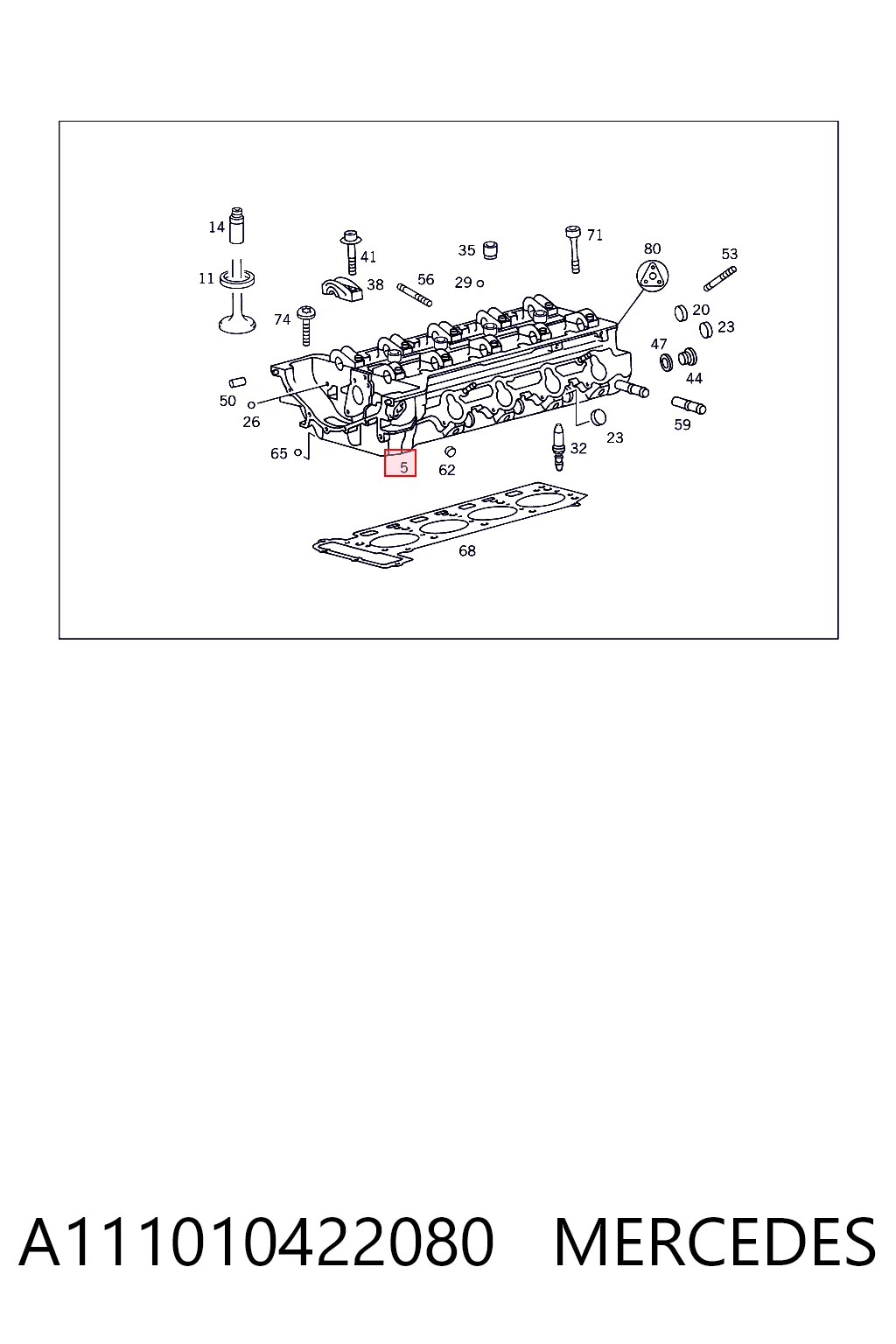 Головка блока цилиндров на Mercedes ML/GLE  W163