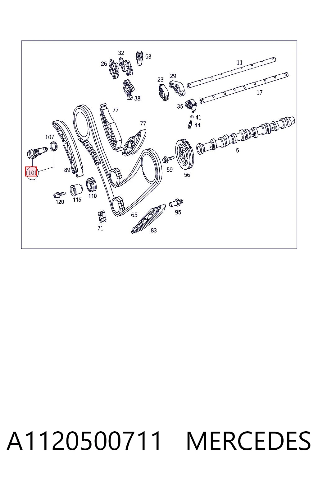 Натяжитель цепи ГРМ SAT ST1120500811 цена, от 57.72 USD