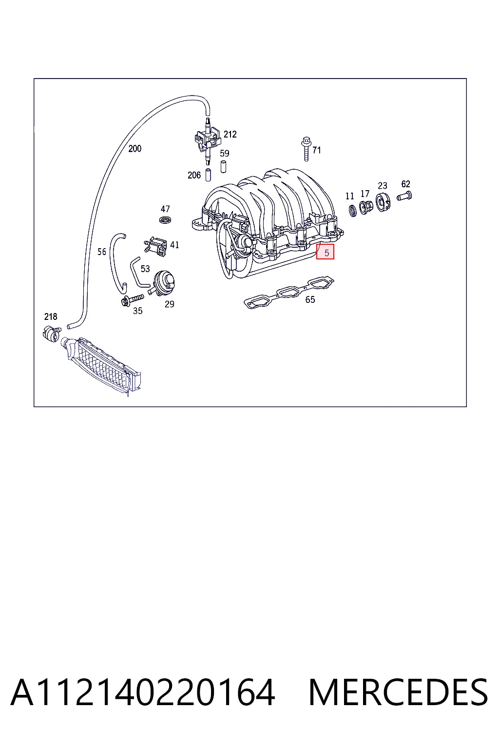 Коллектор впускной Mercedes ML/GLE внедорожник (W163) (1998 - 2005) цена, от 1623.18 USD