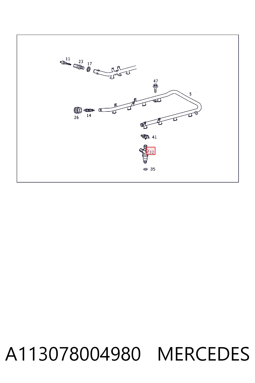 Топливные форсунки на Mercedes ML/GLE  W163