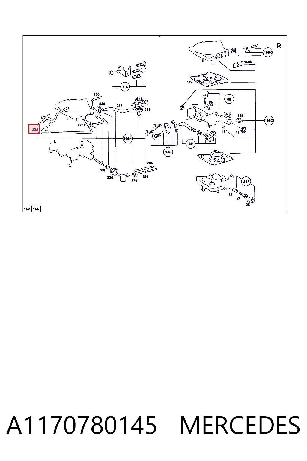 Купить A1158050322 Mercedes 