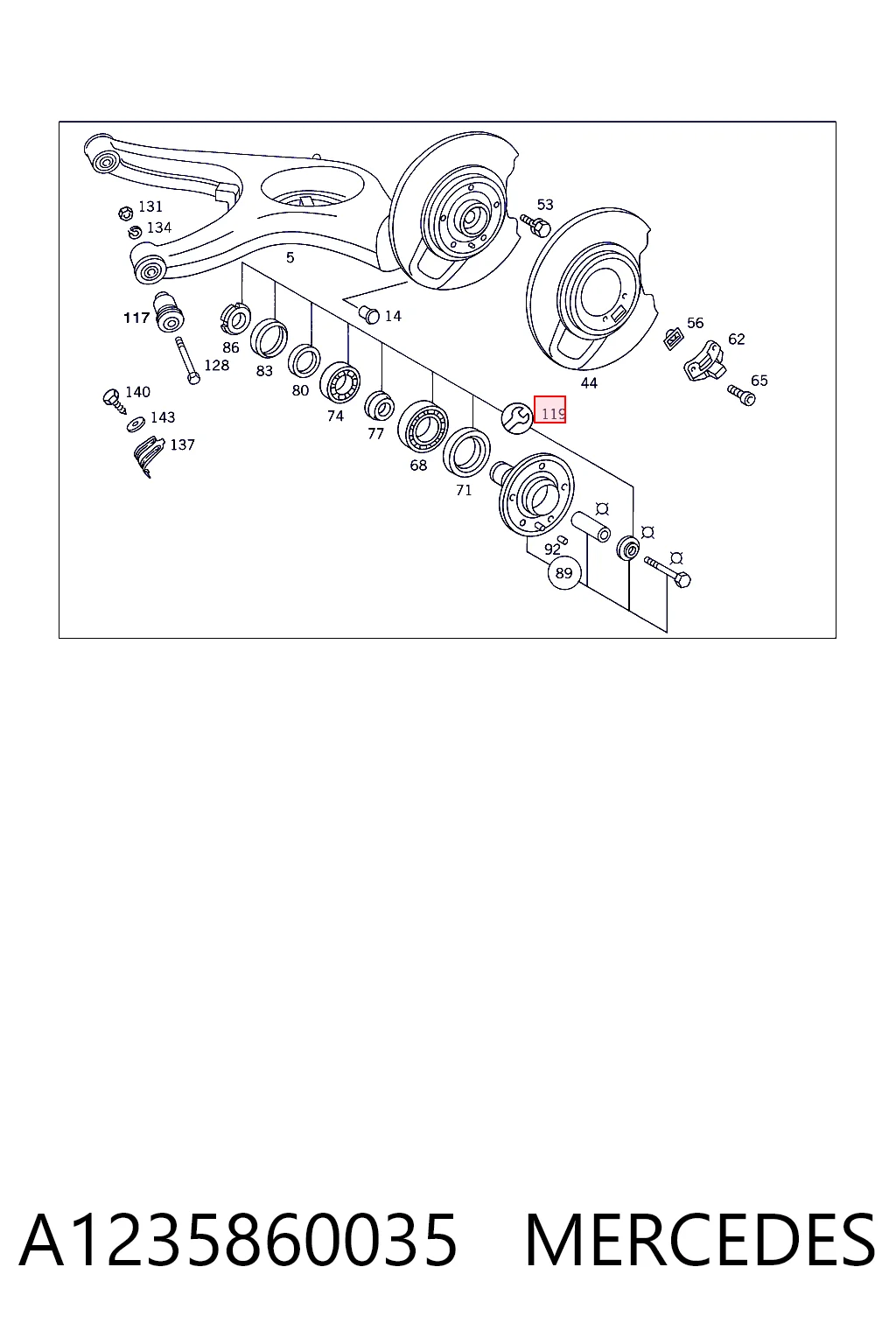 Задний подшипник GPD OP111