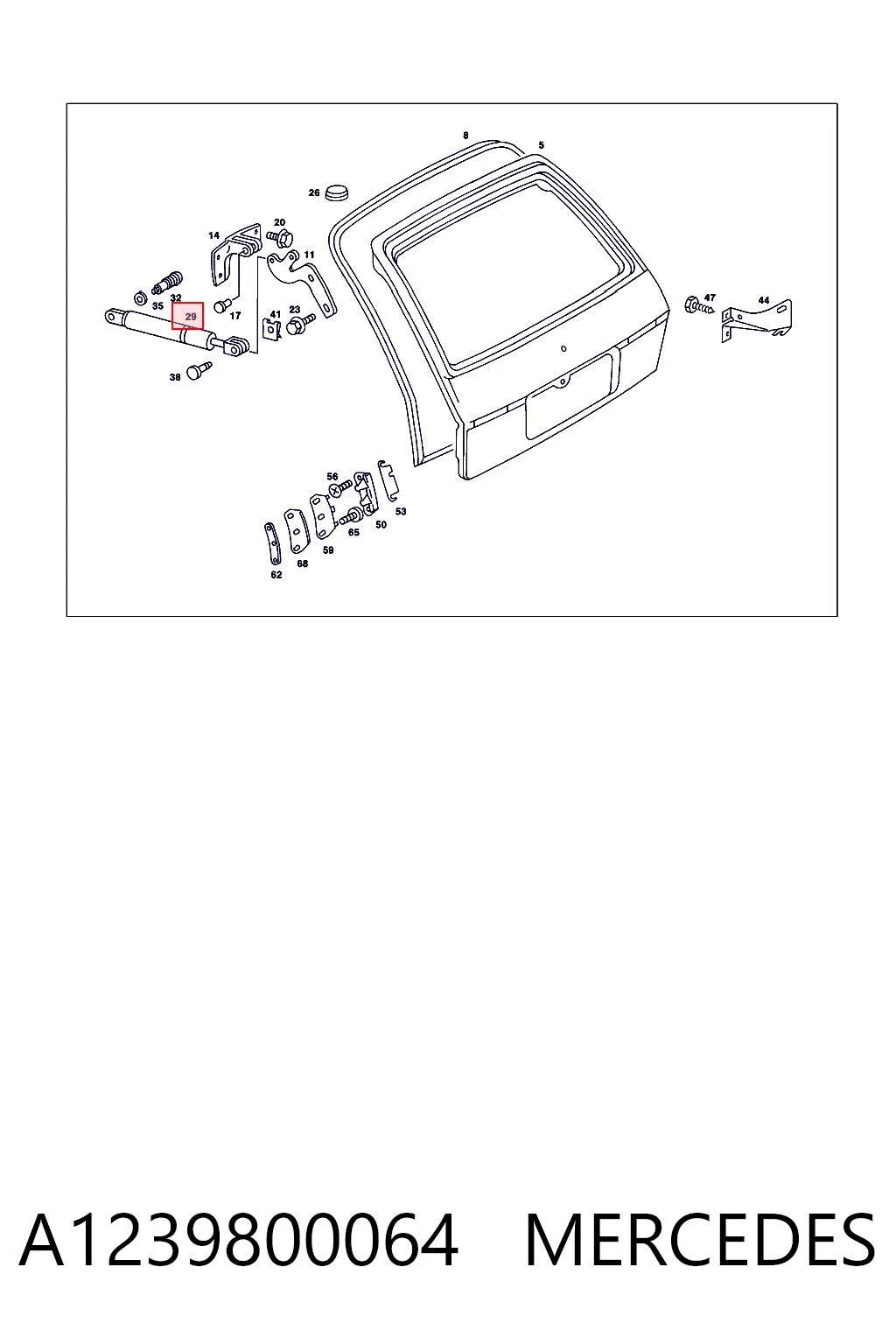 STA7226BT Stabilus Амортизатор крышки багажника