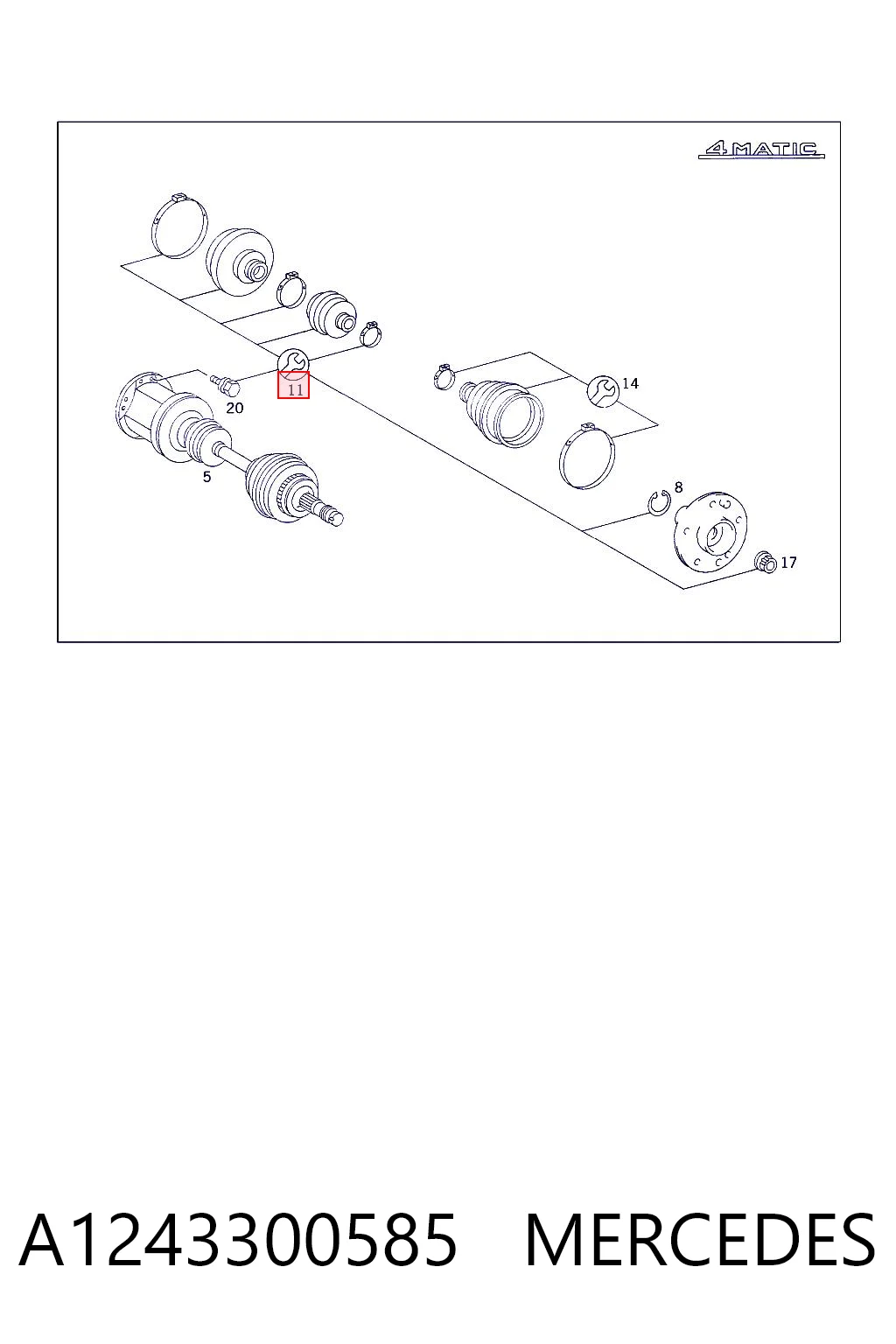 A1243300585 Mercedes