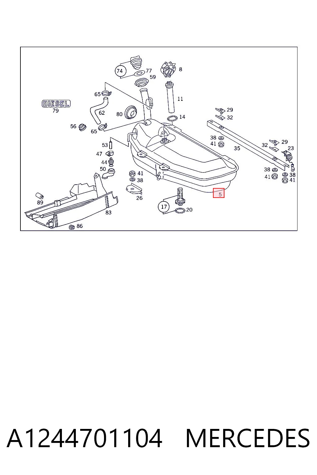 A1244701104 Mercedes