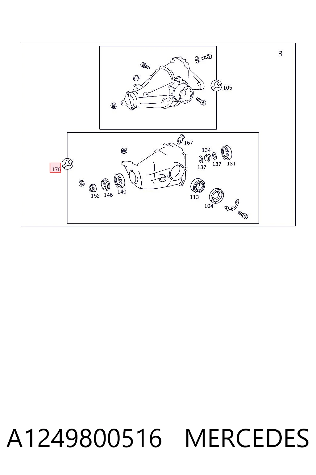 Задний подшипник MCB DAC458400392RS