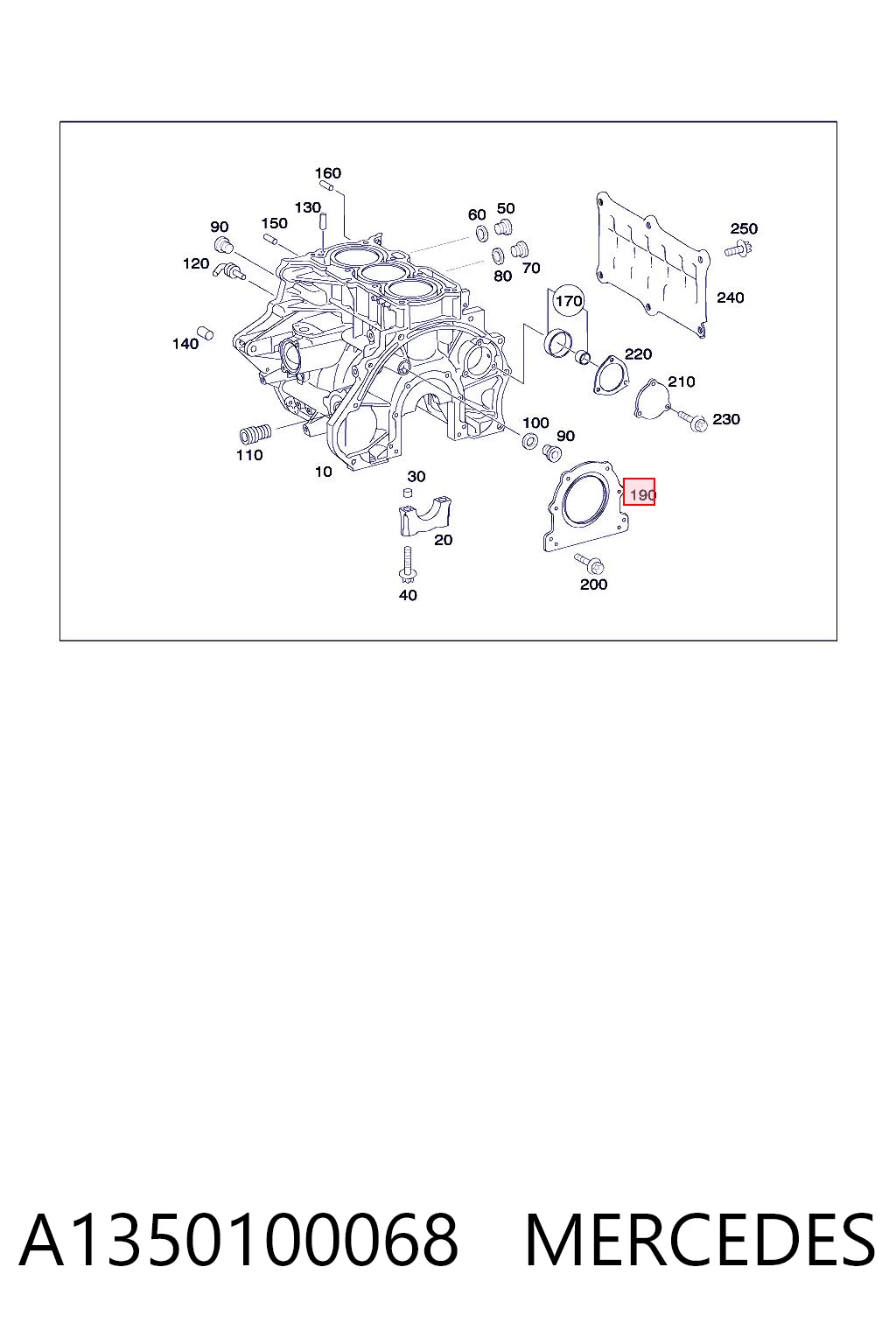 Сальник коленвала задний Mitsubishi Lancer X седан (CY_A, CZ_A) (2007 - 2026) цена, от 25.34 USD