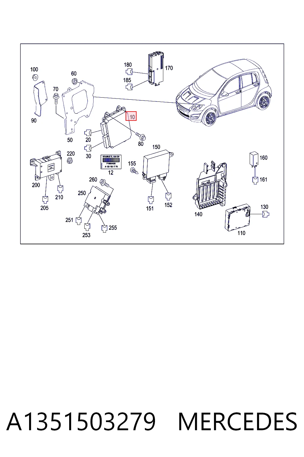 A1351503279 Mitsubishi Мозги двигателя