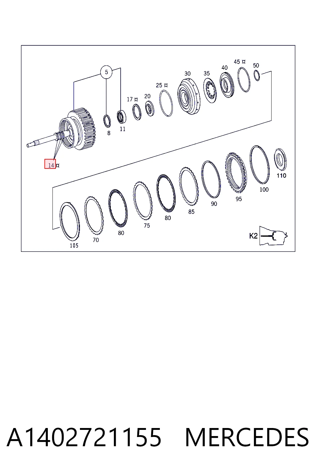 Купить 2202720455 Mercedes 