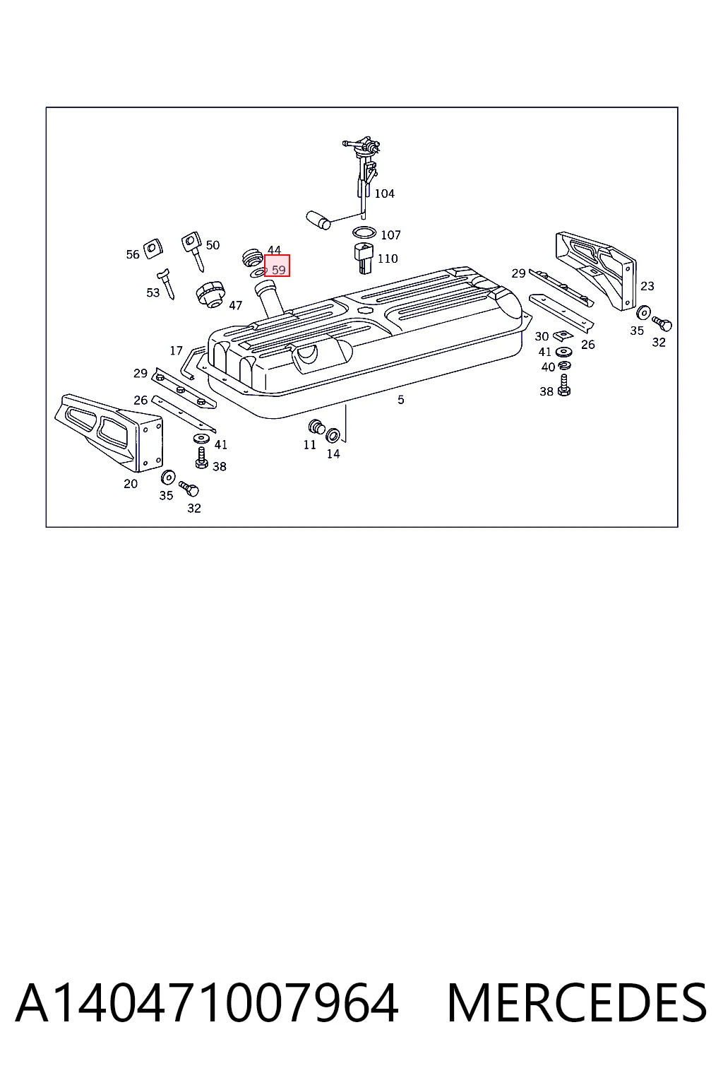  Mercedes 1154710079 цена, от 40.90 USD