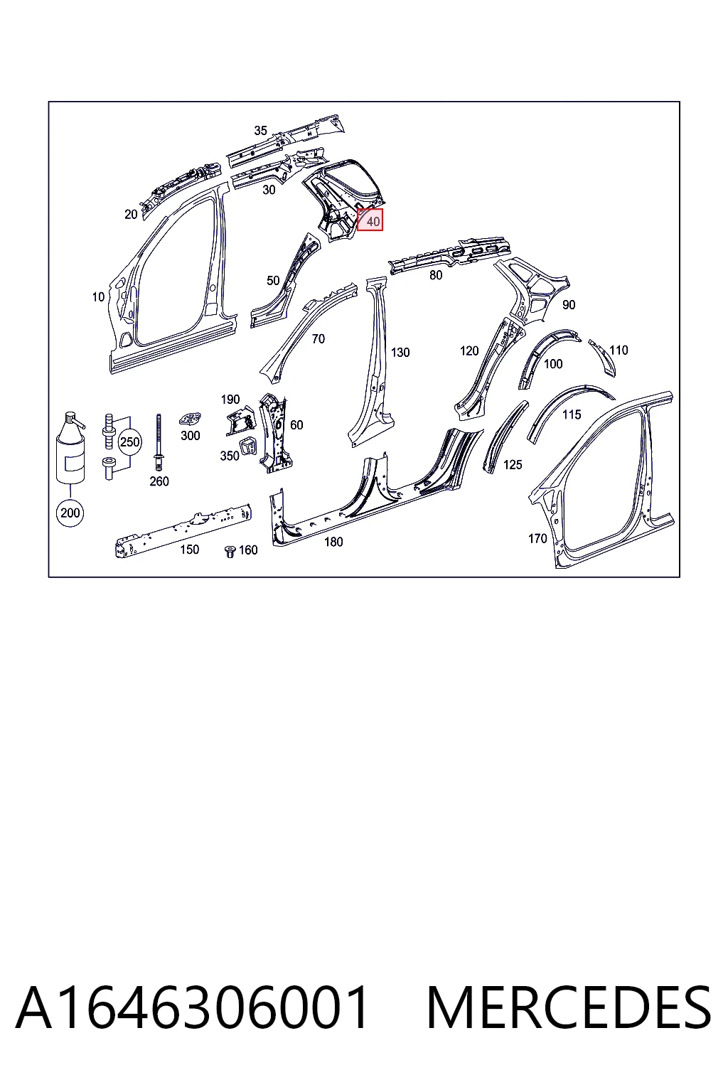 A1646306001 Mercedes