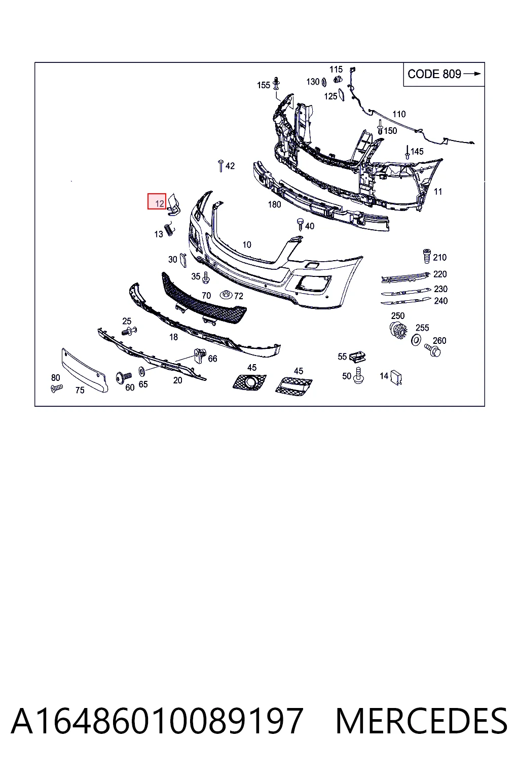 Крышка форсунки омывателя фары передней Mercedes A16486010089999 цена, от 7.03 USD