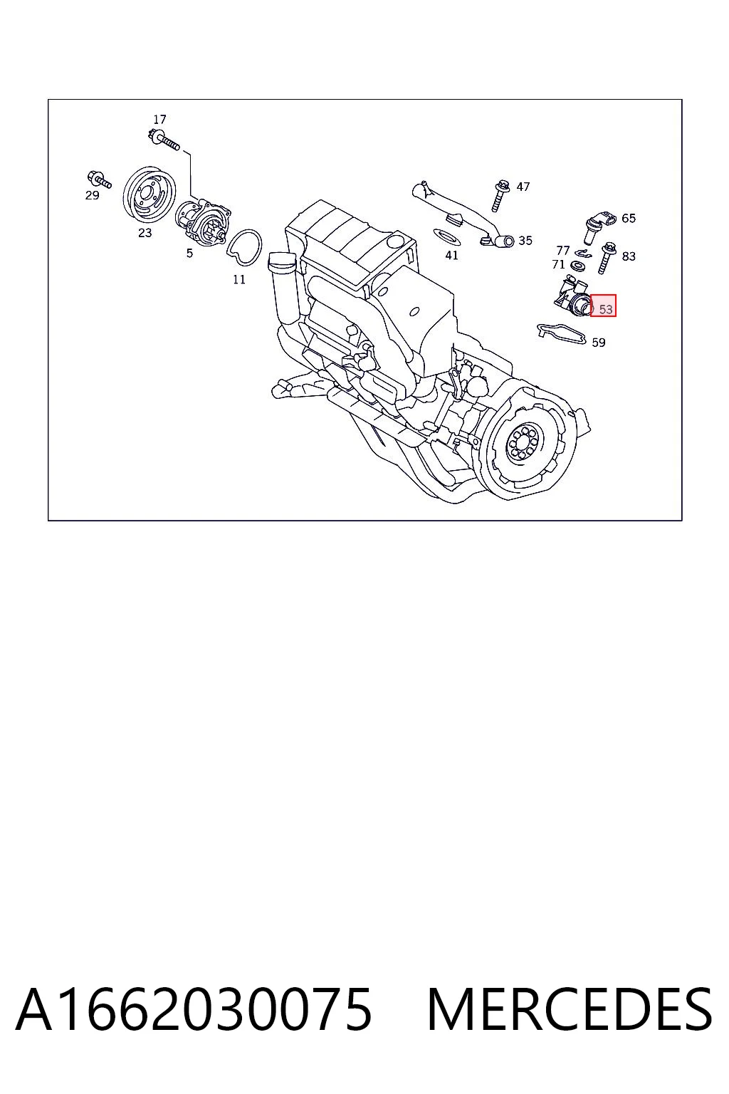 A1662030075 Mercedes Авто термостат