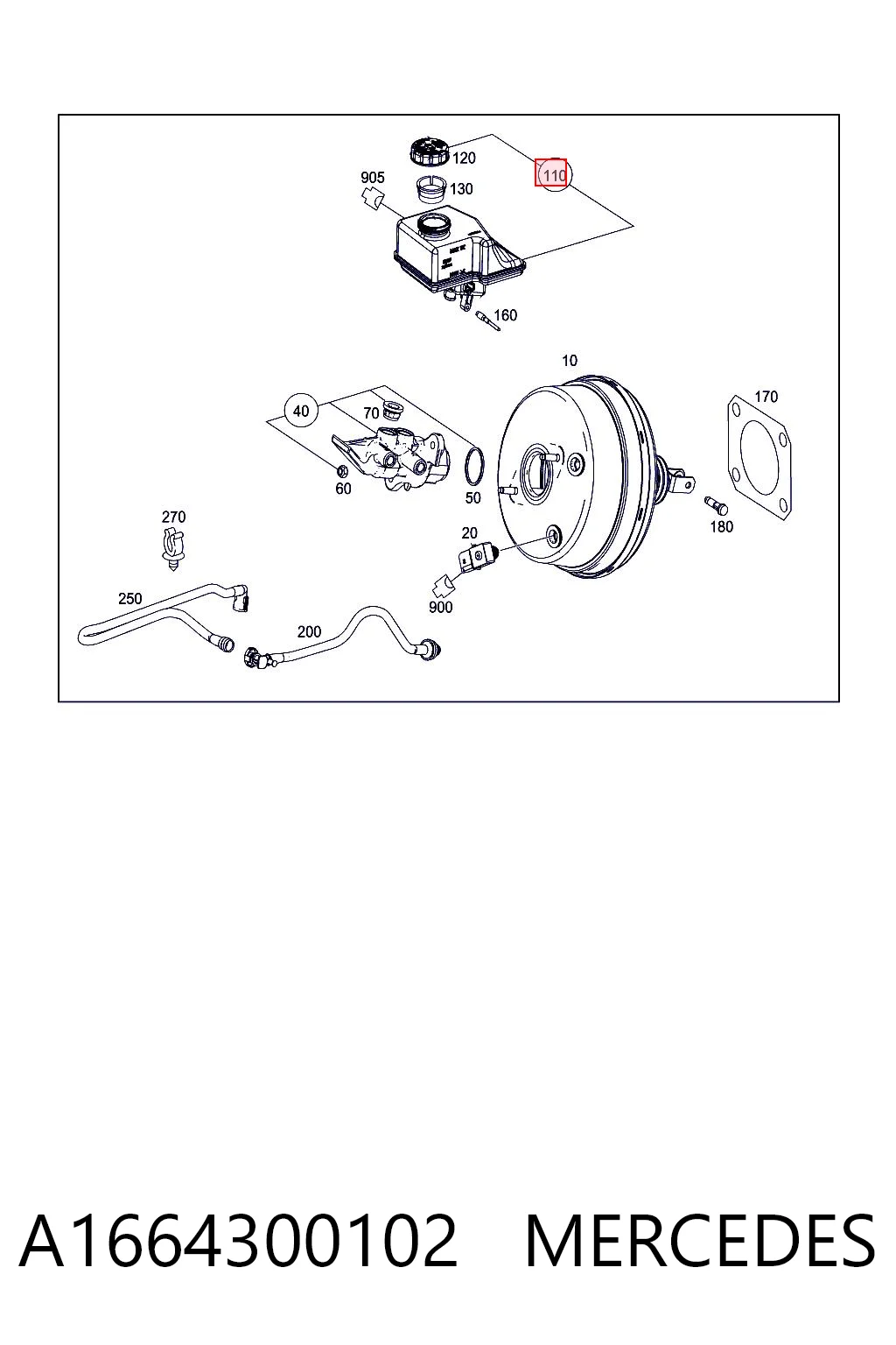 Бачок ГТЦ Mercedes ML/GLE внедорожник (W166) (2011 - 2014) цена, от 25.34 USD