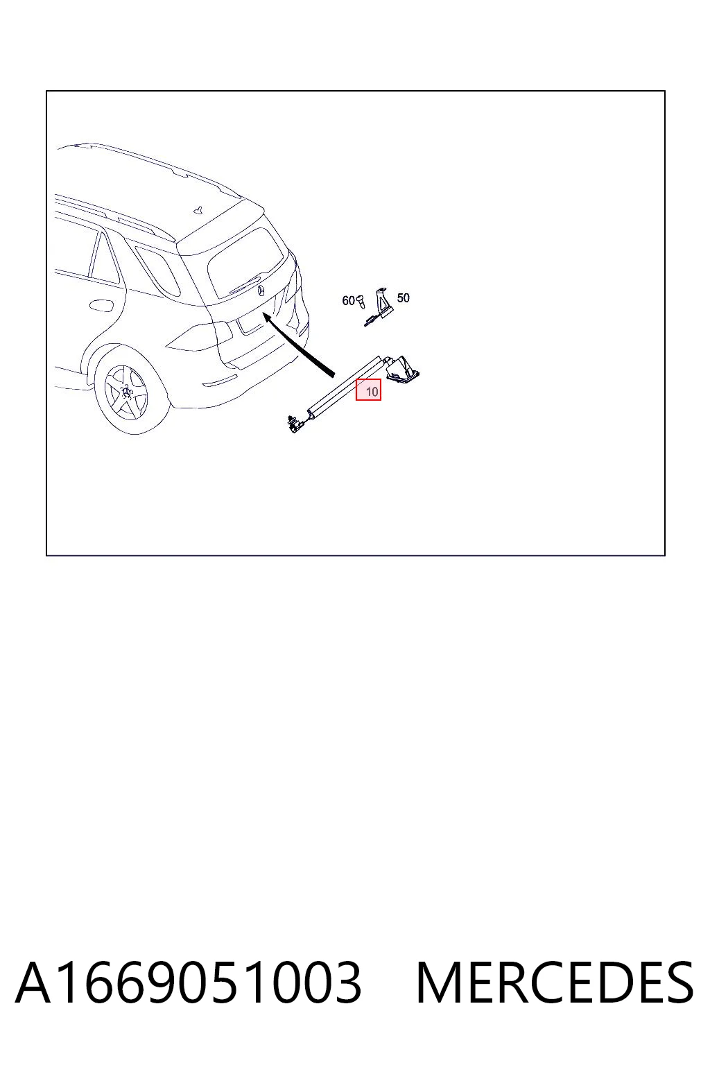 A1669051003 Mercedes Камера системы обеспечения видимости